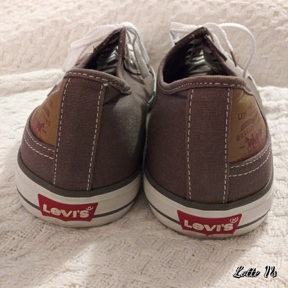 Levi's Brown Canvas Sneakers sz 11 - Picture 5 of 8